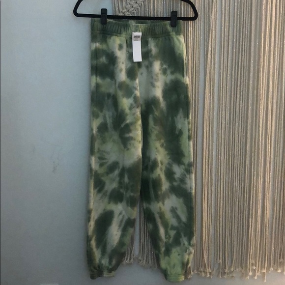 TopShop Green Tie Dye Joggers NWT - Picture 3 of 4